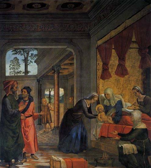 Juan de Borgona The Birth of the Virgin oil painting image